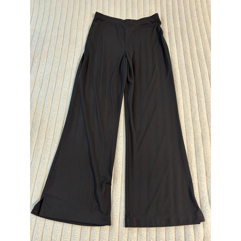 Vintage Dress barn Wide Leg Trouser Pants Women’s 14 Black Flowy Workwear Fall